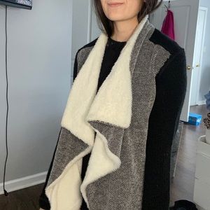 Fur cardigan